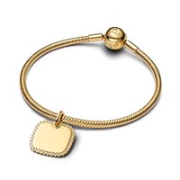 Pendente Pandora Donna Engravable in Lega metallica Cubic Zirconia 364009C01 - 364009C01